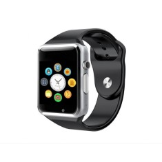 Ceas Smartwatch Techstar? A1, Camera Foto, Ecran 1.54inch, Bluetooth, Compatibil SIM si MicroSD, Apelare, Argintiu foto