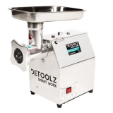 Masina de tocat carne din inox, Detoolz, 800W, 150 kg/h, cutit inox + 2 site ( 5 si 7 mm )