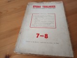 STUDII TEOLOGICE NR.7-8/1953 TEXTE PROF. JUSTIN MOISESCU, IORGU IVAN ȘI ALȚII