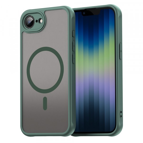 Husa MagSafe pentru Apple iPhone 16e, Techsuit, HaloFrost II, Verde