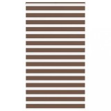 vidaXL Jaluzea tip zebra maro lățime țesătură 115,9 cm poliester