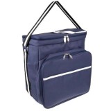 Cumpara ieftin Geanta picnic, termoizolanta, impermeabila, cu maner, albastru, 35x23x35 cm, Isotrade