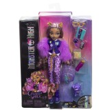 MONSTER HIGH PAPUSA CLAWDEEN WOLF SI CATELUL CRESCENT, Mattel