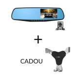 Oglinda auto cu camera fata-spate Full HD 1080 + Cadou suport telefon