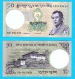 Bhutan (p#29) 10 Ngultrum 2013 UNC 'Wangchuck' serie: K05193934; (ROG CITITI DETALIILE!)