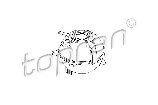 Vas de expansiune, racire SKODA FABIA II (2006 - 2014) TOPRAN 109 342