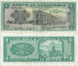 Bancnota Guatemala 1 Quetzal 1971 (6 I) P-52h