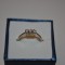 INEL AUR alb 14K + 3 Diamante = 0.25ct - Marcat - 2.5g. - Deosebit !