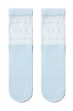 Șosete poliamidă cu model buline, Conte Fantasy 19C-29CP - Blue, 36-39 (23-25)