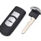 Carcasa cheie auto Techstar, pentru Mazda, cu 3 butoane, compatibila cu modelele Mazda 6 CX-5 CX-3 2014-2015, lamela caneculara dreapta