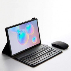 Husa Tableta Samsung Galaxy Tab S6 Lite Flip Cu Stand Si Tastatura Neagra foto