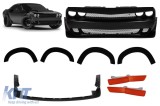 Pachet Demon cu bara frontala si extensii potrivite pentru aripile din fata si din spate pentru Dodge Challenger 2008-2014 Performance AutoTuning