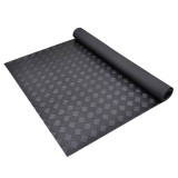 Covor Cauciuc Anti-Alunecare vidaXL 1.5x2m, 3mm, Striat Patrat, Negru, Podea Protectie Garaj, Birou, Piscina, Antiderapant