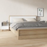 VidaXL Noptiere, 2 buc., alb extralucios, 40x35x50 cm 821799