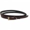 Curea dama, casual-eleganta, din piele ecologica, latime 1 cm, maro - CKD003