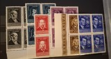 Romania MNH 1959 - Mari aniversari culturale - LP 471 X4