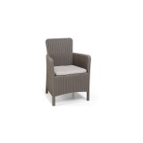 Scaun imitatie rattan Trenton, bej