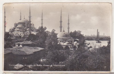 bnk cp Turcia - Constantinopole - Moscheea Sultan Ahmed - necirculata foto