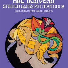 Art Nouveau Stained Glass Pattern Book