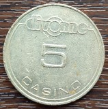 (M1944) JETON FRANTA - CASINO DIVONNE - 5 FRANCS