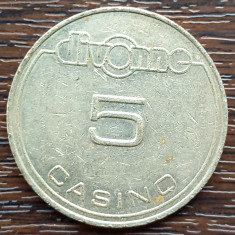 (M1944) JETON FRANTA - CASINO DIVONNE - 5 FRANCS