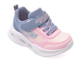 Pantofi sport SKECHERS roz, SOLA GLOW, din piele ecologica