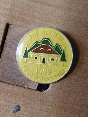 Insigne (5) Fundul Moldovei 1989 fii satului foto