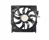 Ventilator radiator Bmw X5 E70 07-13, X6 E71 08-14, motor: 3.0 d, 4.4 V8 T, cu modul electronic, 850W; 520 mm; 3 pini, 17427576281; 17427603565