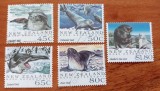 NEW-ZEELANDA-''FAUNA MARINA -ROSS DEPENDENCE''=SET.- 5V.-stampilate-Vezi-Scan