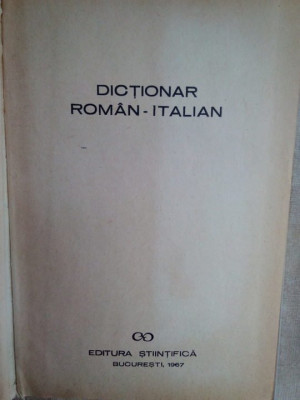 Nina Facon - Dictionar roman-italian (1967) foto
