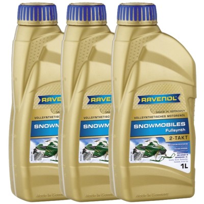 Pachet 3 litri ulei Ravenol 2T Snowmobiles Fullsynth foto