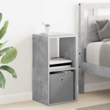 vidaXL Noptieră Gri din beton 30,5 x 27 x 59,5 cm Lemn compozit 8000618