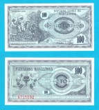 Macedonia (p#4) 100 Denari 1992 UNC 'Recoltă Tutun' serie: 6715592; (ROG CITITI DETALIILE!)
