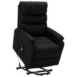 Cumpara ieftin Fotoliu cu ridicare, negru, material textil