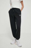 Cumpara ieftin Adidas Originals pantaloni de bumbac culoarea negru, cu imprimeu, IT9663