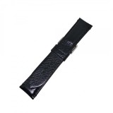 Curea de ceas din Piele Naturala - Culoare Neagra si Textura Lucioasa - 22mm -