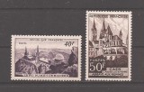 Franta 1951 - Observatorul Pic du Midi din Pirinei si Abația Saint-&Eacute;tienne, Caen, MNH, Nestampilat