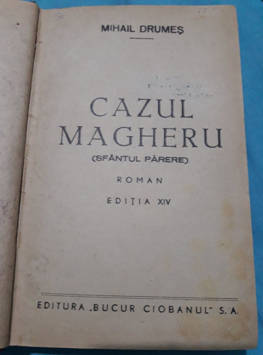 Carte veche Mihail Drumeș - Cazul Magheru 1945