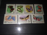 TIMBRE UNGARIA FLUTURI 1959, Nestampilat