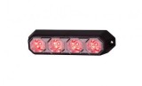 Stroboscop Auto Profesional 4 LED Horpol Rosu 12V/24V LDO2259, Omologat E9, Stroboscop Auto, Tuning, Girofar LED