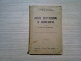 DREPT CONSTITUTIONAL SI ADMINISTRATIV - Clasa VIII -a Dem P. Toader - Editura Autorilor Asociati, editia II -a, 1927, 234 p., Clasa 8, Educatie civica, Manuale