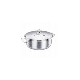 Oala Inox Korkmaz 10L, 36cm, Capac, Inductie, Aragaz, Vase Gatit Profesional