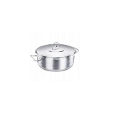 Oala cu capac din inox, 36x10cm 10litri, compatibila cu toate tipurile de aragaz, Korkmaz