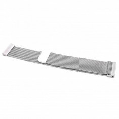 Armband edelstahl silber magnet loop pentru fitbit versa 210mm, , foto