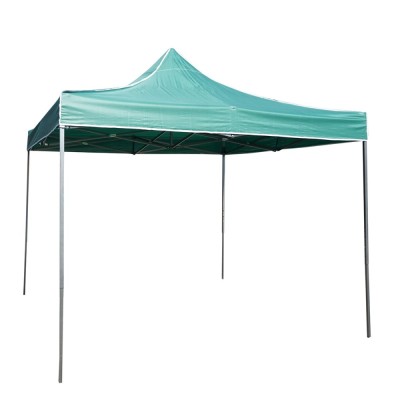 Cort tip pavilion, cadru metalic, pliabil, inaltime reglabila, verde, 3x3 m foto