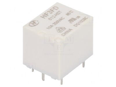 Releu Electromagnetic SPST-NO 12VDC 15A 10A/250VAC foto
