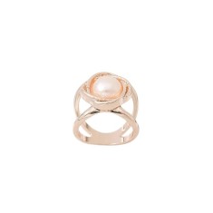 Inel pentru esarfa Pearl Flower Rose