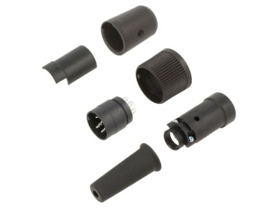Conector circular 6 pini, 150V, tată foto