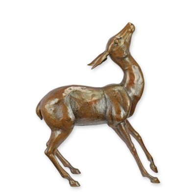 Caprioara-statueta din bronz TBD-75 foto