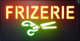 Reclama LED - FRIZERIE - de exterior / interior, 44 x 24 cm, Oem